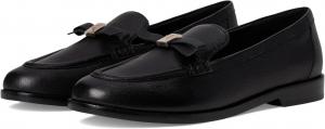Лоферы Kate Spade New York Women's Deco Bow Pebbled Leather Loafers, Black