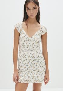 Платье PULL&BEAR FLORAL, Yellow