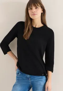 Mit tunnelzug long sleevet top Cecil, Schwarz