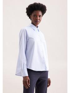 Блузка-рубашка обычного размера, средне-синего цвета Seidensticker