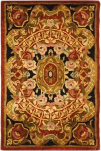 Классическая коллекция SAFAVIEH ковер 61 x 92 см Burgundy / Black CL304B ручной работы традиционный восточный премиальный шерстяной акцентный