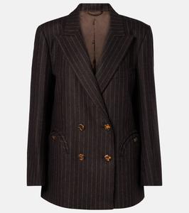 Блейзер на каждый день из шерсти и кашемира Blazé Milano, Choco