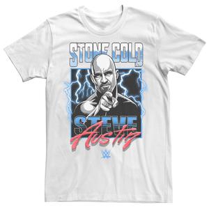 Мужская футболка WWE Stone Cold Steve Austin с электрическим плакатом Licensed Character