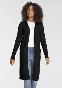 Кардиган Tamaris, удлиненный, черный