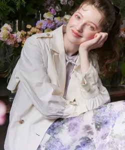 Полутренч Couture Brooch, цвет Ivory(004)