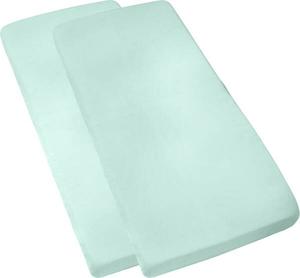 Простынь на подгонке Erwin Müller 2er-Pack 209147, 40x1x90 см цвет mint