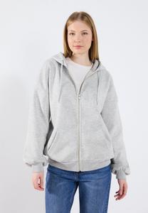 Толстовка на молнии Even&Odd, цвет Mottled Light Grey