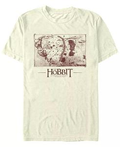 Футболка мужская с коротким рукавом «Хоббит 1 Карта Средиземья» Fifth Sun, слоновая кость/кремовый