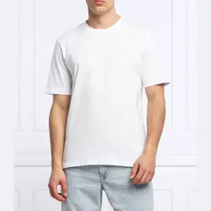 Футболка свободного кроя с открытой спиной Boss, белый