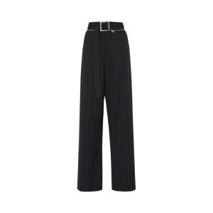 Джинсы Jean Paul Gaultier Pinstripe Tailored Trouser 'Black/White', черный