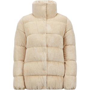 Пуховик женский светло-бежевый Moncler