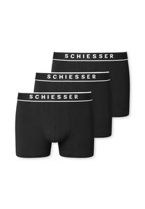 Набор мужских шорт, 3 шт., серия 95/5, пояс с логотипом, S-XXL SCHIESSER, черный