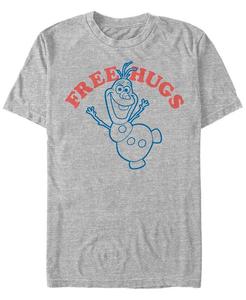 Мужская футболка с короткими рукавами Disney Frozen Olaf Free Hugs Fifth Sun, серый