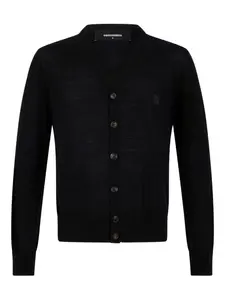 Кардиган с V-образным вырезом Dsquared2, черный