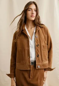 Кожаная куртка w11 rina Pepe Jeans, Toffee Brown