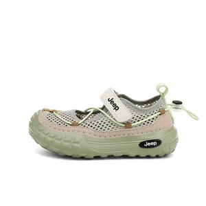 Нескользящая, устойчивая к истиранию, дышащая, повседневная обувь для детей Jeep, зеленый/коричневый