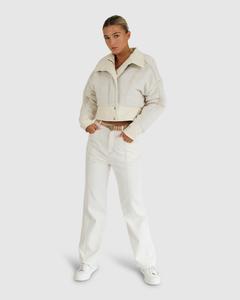 Укороченная куртка-бомбер Mad Love Belle&Bloom, кремовый