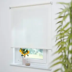 Жалюзи с боковым управлением Dekor Struktur Защита от света с сверлением Liedeco, белый/натуральный