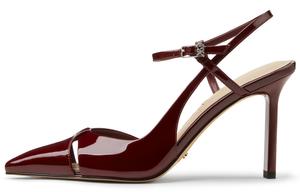 CHARLES&KEITH Маленькие туфли Ck Slim Heel на высоком каблуке 9,7 см женские бордовые винно-красные