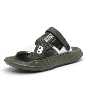 XIMO BULL Пляжные сандалии мужские черно-зеленые, цвет Green