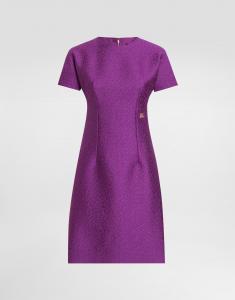 Платье из твида Dolce & Gabbana, фиолетовый