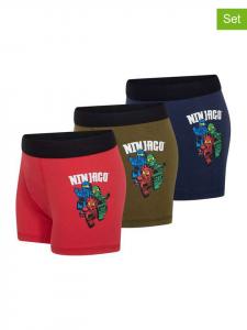 LEGO Комплект из 3 штук: боксерские шорты красного/хаки/темно-синего цвета