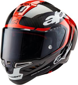 Шлем Alpinestars Supertech R10 Element, черный / красный / белый