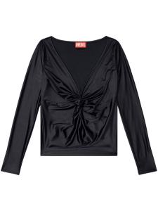 Футболка с Т-образным узлом Diesel, черный