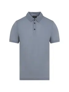 Поло из шерсти Giorgio Armani, синий