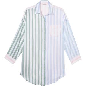 Хлопковая ночная сорочка Модал в разноцветную полоску Женская разноцветная полоска Victoria's Secret