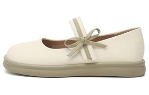 KEKAFU Плоские туфли Мэри Джейн для женщин бежево-зеленые, цвет Beige Green