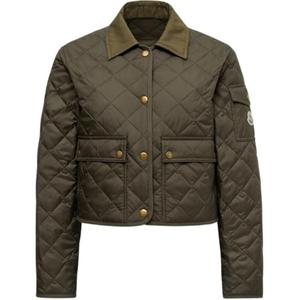 Moncler Куртка с логотипом Chitre стёганая, Olive Green