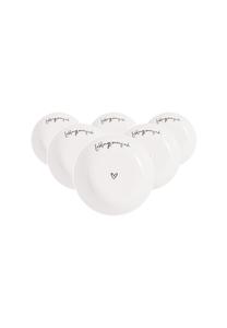 Белые тарелки Schalen lieblingsmensch statement ø 18,7 см 6 шт Statement Villeroy & Boch