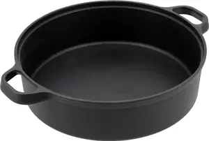 Сковорода чугунная Yato с эмалированной решеткой-гриль, сковорода с 2 ручками, диаметр варочной поверхности 280 мм YATO