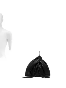 Кожаная сумка-тоут Джен Nanushka, черный