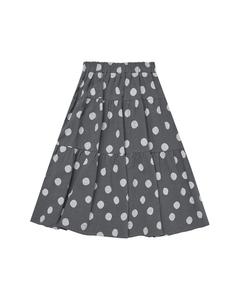 Rylee + Cru Коллективная ярусная миди-юбка из льняной смеси Rylee + Cru Collective, серый