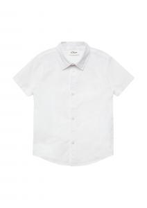 s.Oliver Рубашка на пуговицах приталенного кроя в белом цвете