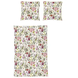 Постельное белье Irisette «Glamour 8885», элегантный цифровой принт, белый