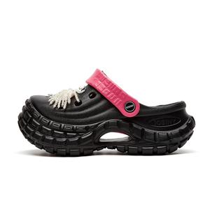 JOSINY Клоги женские черные розово-красные, цвет Black Rose Red