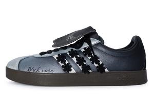 Adidas Neo Вл Корт 811 Мануфактура Блэк Суон износостойкие низкие скейтбордские кроссовки унисекс черный серебристый, цвет Black Silver