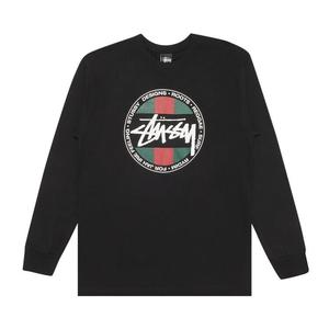 Лонгслив Stussy SS Stripe Dot 'Black', черный