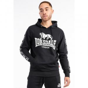 Спортивная толстовка Lonsdale, черный/белый
