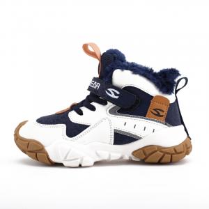 Теплые детские кроссовки среднего размера для активного отдыха HOBIBEAR, синий/белый