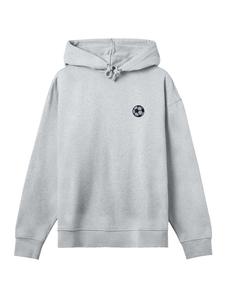 Футбольная толстовка с вышивкой в цвете меланжевый серый F4NT4STIC