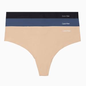 Женские Calvin Klein 3 шт. Комплект бесшовных трусиков-стрингов Invisibles QD3558 Calvin Klein
