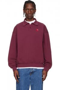 Vetements Поло красного цвета с потертым логотипом