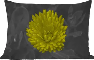 Подушка для улицы - Цветы - Акварель - Одуванчики - 50x30 см - Устойчива к погодным условиям - Подушка для отдыха - Подушка для дивана - Украшение для гостиной MuchoWow