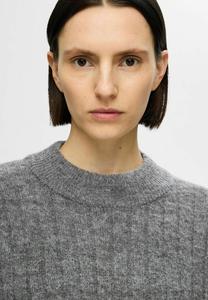 Джемпер SLFMALINE HIGH NECK Selected Femme, темно-серый