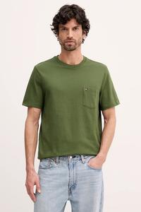 Хлопковая футболка Tommy Hilfiger, зеленый