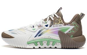 Баскетбольные кроссовки Badfive 2.5 мужские с низким верхом, бежевые/коричневые с оленьим принтом Lining